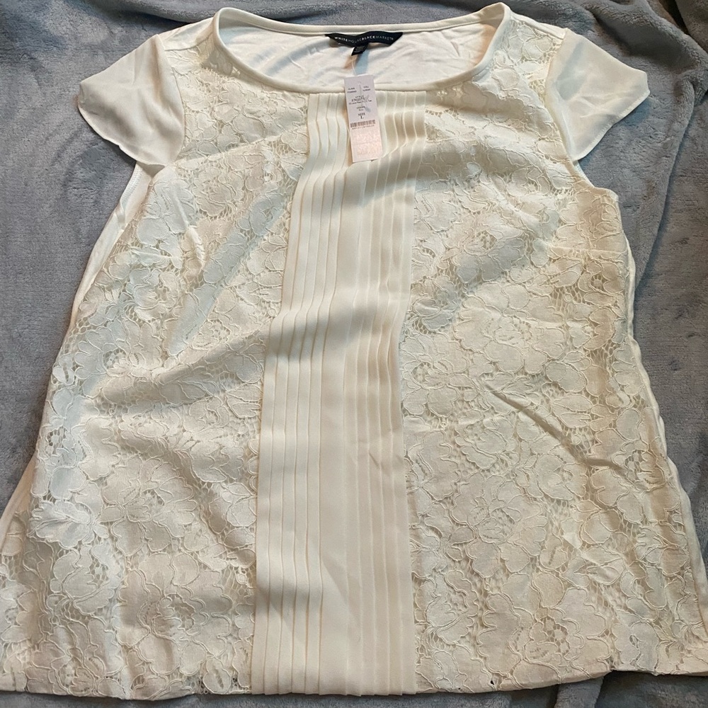NWT White House Black Market Lace Top